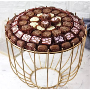 Highest Quality Gray Metal Chocolate Bowl Chocolates Display <b>Sweets</b> Dessert Serving Bowl For Weddings And Special Occasions - Product Image 3