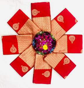 EL ÚLTIMO DISEÑADOR RICH PALLU JACQUARD TRABAJA EN TODO EL SAREE. - Product Image 6