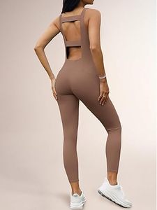 ชุดโยคะสองชิ้นขนาดใหญ่พิเศษของผู้หญิงชุดบอดี้สูทรัดรูปแนบเนื้อแขนกุดระบายอากาศผอมสำหรับยิมและชุดออกกำลังกายขายส่ง - Product Image 5