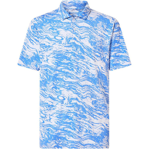 Personnalisé été 88% Polyester 12% Spandex haute qualité hommes à manches courtes décontracté chemise boutonnée Anti-boulochage Golf polos - Product Image 4