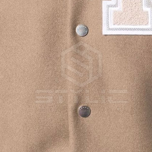 Veste d'hiver pour homme à col montant, broderie chenille personnalisée, pour adultes - Haute qualité, couleurs et logo personnalisables - Product Image 6