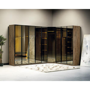 Système de garde-robe modulaire convertible Athome, moderne, grande capacité, autoportant, avec porte en verre trempé, pour appartement en Turquie - Product Image 5