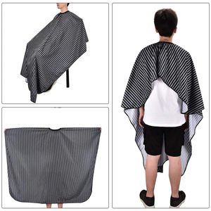 Cape de coupe de cheveux en polyester imperméable de qualité supérieure personnalisée pour barbier coiffeur avec fermeture de cou en silicone - Product Image 5