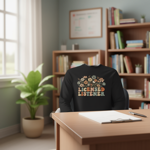 Maglietta a Maniche Lunghe per Consigliere Scolastico Certificato, Prodotto Promozionale per la Salute Mentale - Product Image 3