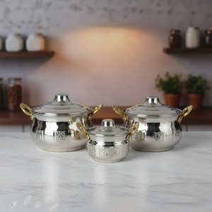 Mini Cocina de Juguete de Cobre, Juego de Utensilios de Cocina de Madera para Niños en Edad Preescolar, Juguetes para Niños, Caja de Juego DIY - Product Image 1