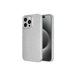 Étui de protection pour appareil photo en silicone brillant de luxe, série Silver Netzy SAFA, pour iPhone 15 Pro, 11 Pro, XS et 7 Plus, style Ins - Product Image 1