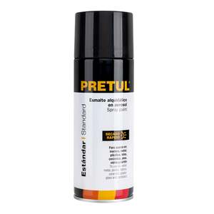 Peinture en aérosol Pretul 400 ml noir brillant pour meubles et plastique, revêtement époxy liquide PA-NB-P, application en aérosol - Product Image 1