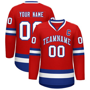 Maillot de hockey sur glace à sublimation personnalisée-Concevez votre propre équipe professionnelle de haute qualité 100% polyester à séchage rapide et respirant - Product Image 1
