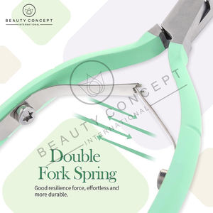 Green Color Handle Non Slip Product Easy to Use Good Selling Make Own Nail Nipper by Beauty Concept International - Product Image 3