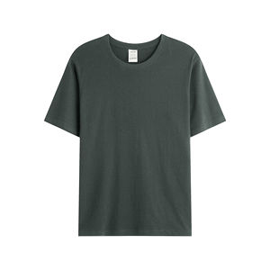T-shirt en coton surdimensionné de style streetwear, poids lourd, décontracté pour hommes - Product Image 3