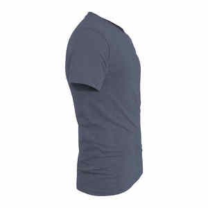 เสื้อยืดลายทางฤดูร้อนผ้าฝ้าย 100% คุณภาพสูงปรับแต่งได้สำหรับผู้ชาย พิมพ์ลายดิจิทัลโลโก้ ผ้าถัก - Product Image 4