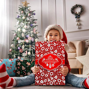 Coffrets cadeaux de vacances Emballage de qualité supérieure pour cadeaux de mariage et d'anniversaire Flocon de neige Grands coffrets cadeaux polyvalents Boîte supérieure et inférieure - Product Image 4