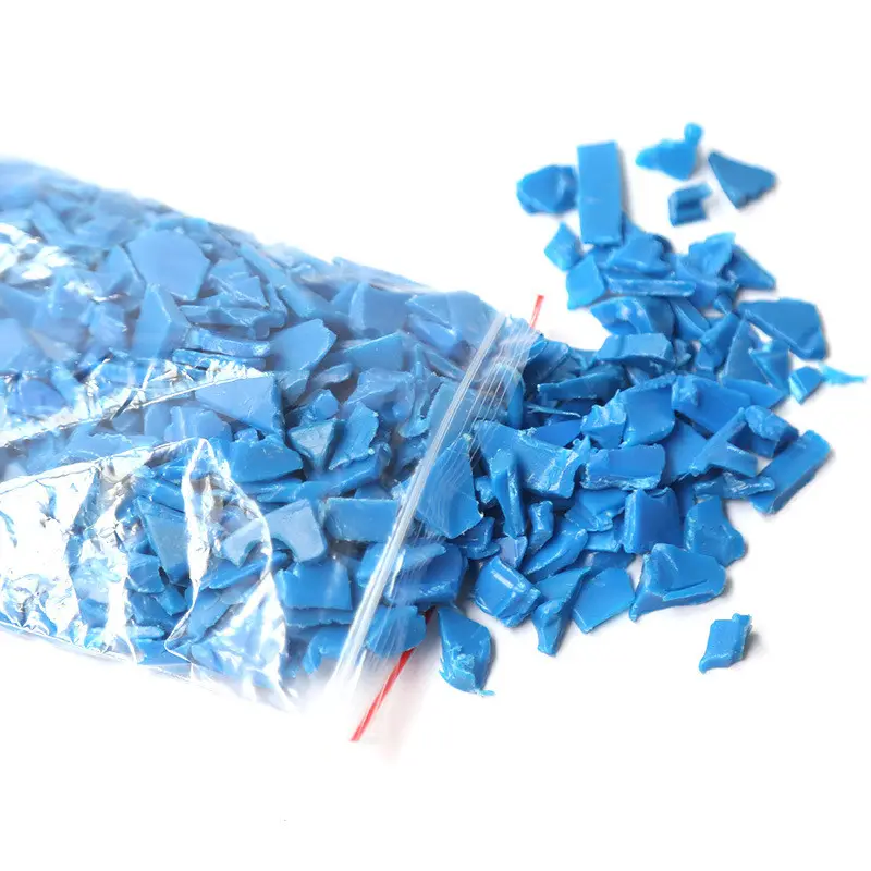 Potongan Drum biru plastik Regrind harga rendah