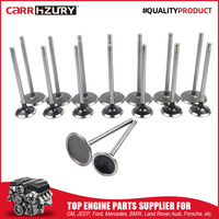 Carrhzury 53022087AA 53022088AB Kit de válvulas de motor de admisión y escape para 09-15 Chrysler Jeep Grand Cherokee Dodge Ram 5.7L HEMI