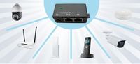 Injecteur POE extra-ink 1 PORT 1x 10/100 Mbps PORT Fast Ethernet DC-in jack poe alimentations