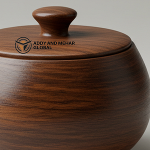 Bol en bois d'acacia classique du fabricant indien écologique biodégradable au lave-vaisselle pour la décoration de mariage fests affichage de bonbons - Product Image 3