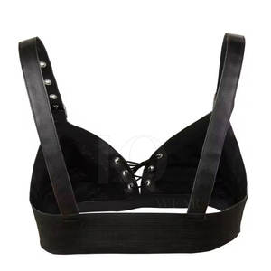 Soutien-gorge en cuir tendance pour femme, grande taille, léger, respirant, extensible, avec logo frontal, pour la nuit, maintien élevé, écologique, séchage rapide - Product Image 3