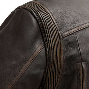 Vêtements pour hommes Veste en cuir à impression de logo personnalisé/Produit de qualité supérieure Meilleure vente Nouveaux modèles Vêtements pour hommes Vestes en cuir à la mode - Product Image 3