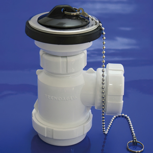 Extendable Bottle Siphon T-3-M 1 1/2 Mini with Valve and Cap - Product Image 1