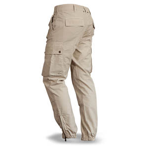 Pantalon cargo vintage pour homme Pantalon de travail durable multi-poches pour l'extérieur pour la construction, la randonnée, le camping, taille moyenne, été léopard - Product Image 2