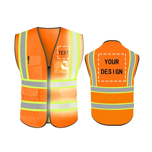 Gilet de sécurité réfléchissant avec logo personnalisé en Offre Spéciale Vêtements de travail de construction industrielle en maille haute visibilité pour ingénieurs disponibles - Product Image 3