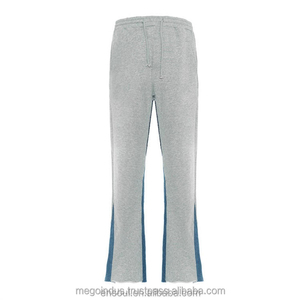 Venta al por mayor de pantalones de gran tamaño personalizados en blanco de secado rápido Hip Hop Casual algodón pantalones de chándal de pierna ancha transpirable Jogger hombres pantalones para la venta - Product Image 4