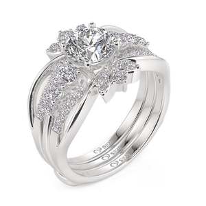 ชุดแหวนหมั้นแบบเปลี่ยนได้ Jeulia Platinum Twist Infinity - Product Image 3