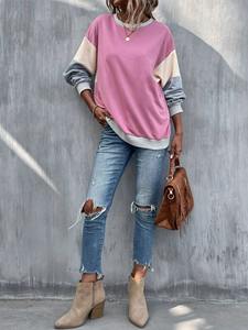 Sudadera Deportiva Lisa al por Mayor para Mujer, Manga Larga, Top de Chándal, Diseño de Logotipo Personalizado, Sudaderas Atléticas e Informales para Mujer - Product Image 4