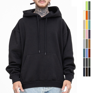 Sudaderas con capucha para hombre Highstreet de alta calidad de 360gsm, sudaderas con cuello redondo de Color Pastel liso, sudaderas con capucha de cuello redondo de algodón grueso - Product Image 6