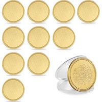 Pièces vierges modernes en alliage de zinc plaqué pour gravure laser, pièces commémoratives de voyage, 40 mm, pour boîtes et projets DIY