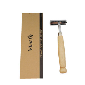 Ensemble de rasage avec boîte en bois Kit de rasage Coffret cadeau pour homme avec support de rasage, bol à brosse et rasoir de sécurité - Product Image 6