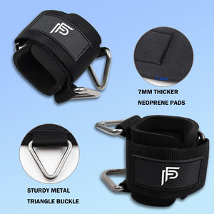 Adjustable Soft Neoprene Padded <b>Wrist</b> Cuffs <b>Straps</b> Heavy Duty Gym Strength Training Professional Protection 5,7mm Thick OEM - Product Image 3