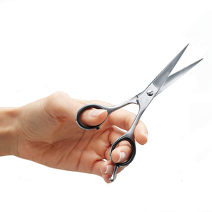 Ciseaux de coupe de cheveux de qualité chirurgicale finition Dall lame tranchante droite ciseaux de coupe de cheveux de bébé en acier allemand avec pochette - Product Image 5