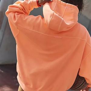 Sudadera con capucha de gran tamaño a la moda para mujer, Sudadera con capucha de peso pesado personalizada con su propio logotipo, ropa deportiva larga y suave - Product Image 5