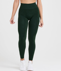 2024 nouveau haute qualité élastique mi-taille Yoga Fitness Leggings couleur unie en gros - Product Image 5
