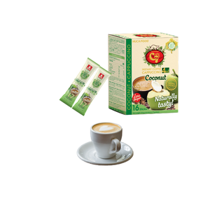 Hucafood ครีมคาปูชิโน่สำเร็จรูปแบบกล่องใส่น้ำตาลผลไม้แห้งแช่แข็งผงกาแฟสำเร็จรูปจากเวียดนาม4in1พรีเมี่ยม - Product Image 1