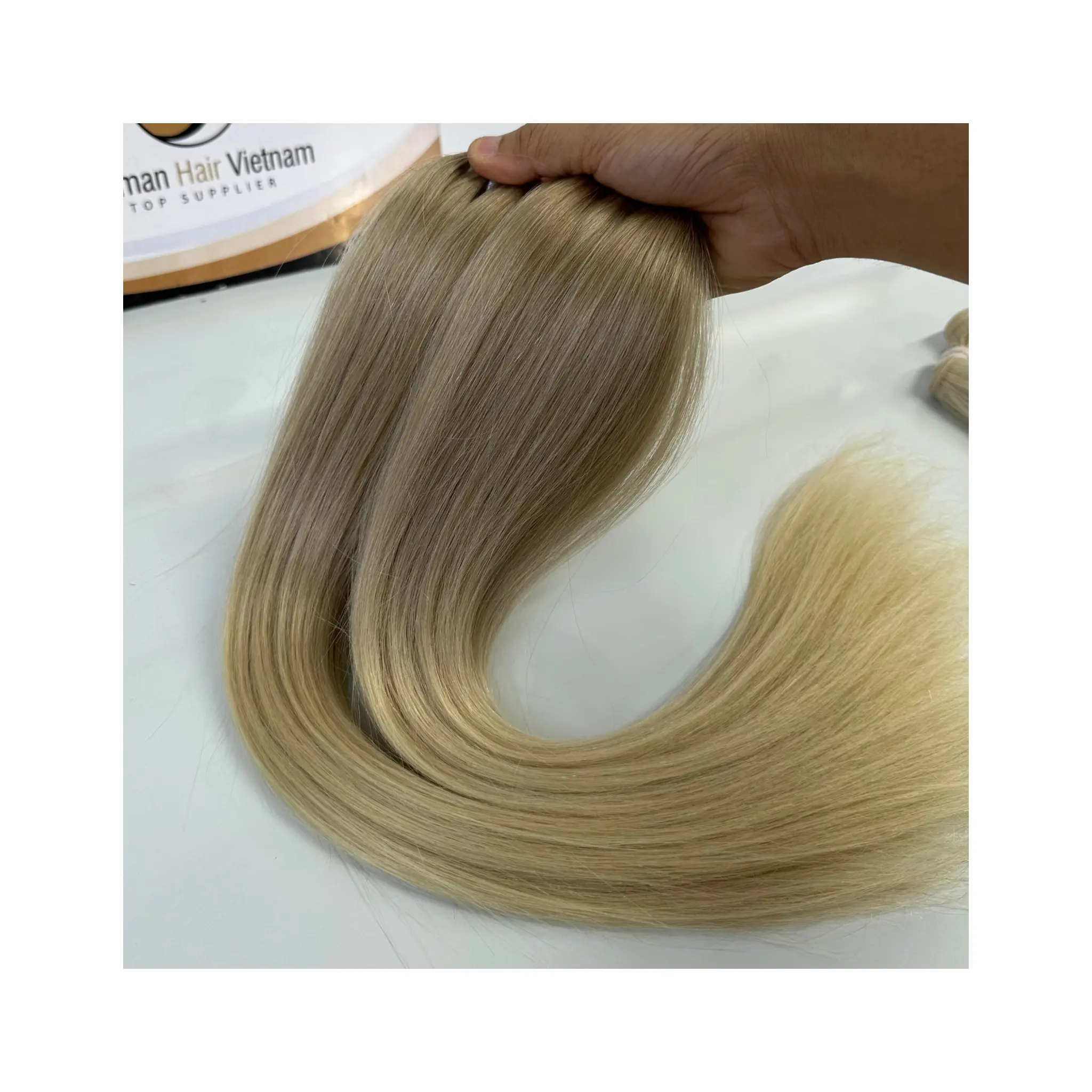 Atacado Loira Ombre Remy Vietnamita Straight Hair Bundles para preto e humano express ali virgem cutícula alinhada cabelo