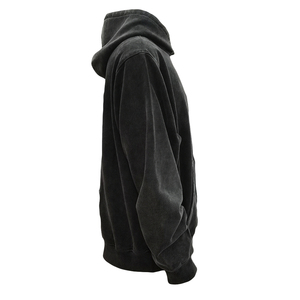 Sudadera con capucha de temporada de invierno de calidad superior con lavado ácido y logotipo personalizado, sudaderas con capucha extragrandes de algodón de peso pesado para hombre - Product Image 2