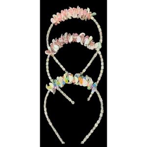 Montana HRB1-5 Boucles d'oreilles créoles tendances Bandeau et oreillette en plastique cristal Ensemble - Product Image 2