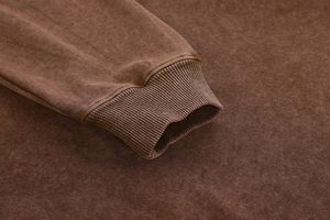 Sudadera con capucha lavada de mezcla de algodón básica de alta calidad al por mayor para hombres sudaderas con capucha casuales cómodas y relajadas para ropa de invierno - Product Image 4