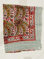 Sarongs de algodón suave con estampado de bloques grandes para mujer Vintage Stylesh Bohemian Beach Sarong Warps Boho Cotton Neck Head Warp Holiday