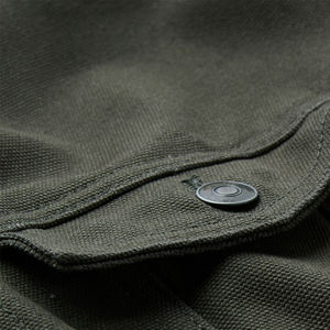 Veste en toile d'hiver à boutons pression, vente chaude, couleur personnalisable, manches longues, écologique, coupe-vent, respirante, légère - Product Image 5