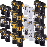 Maillot de football américain unisexe des Steelers de Pittsburgh 2025 – Nouvelle collection, respirant, grande taille, séchage rapide, pour adultes