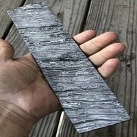 Lame de couteau en acier Damas brut pour la fabrication de lames, manche en bois, personnalisation OEM, qualité industrielle supérieure, logo personnalisé