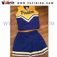 Uniforme de cheerleading OEM VAFIR pour filles et adultes, respirant, en polyester/nylon/spandex/coton/soie/latex, vente en gros