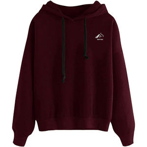 Pull à capuche pour femmes Sweat à capuche décontracté à manches longues coupe ample imprimé tissé vêtements de mode d'hiver - Product Image 3