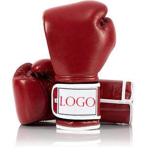 Nouveauté Gants de boxe en cuir de haute qualité Gants d'entraînement professionnels de Muay Thai MMA Gants de sparring à lacets Extérieur - Product Image 4