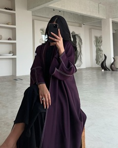 Abaya de prière pour femmes en satin de soie de luxe sur mesure, anti-rides, faite à la main, de haute qualité, petite robe islamique turque à volants - Product Image 6