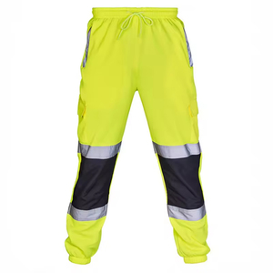 Venta al por mayor de pantalones de alta calidad por encargo de cintura media tela de trabajo de lona pantalones Cargo con múltiples bolsillos y doble rodilla - Product Image 5