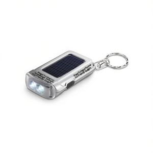 Porte-clés écologique Ringal avec lampe torche solaire, gadgets écologiques - Product Image 3